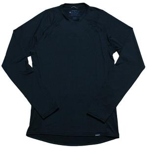 パタゴニア メンズ キャプリーン1 シルクウェイト クルー 長袖Tシャツ ブラック Patagonia Men's Capilene 1 silkweight Crew T-Shirt