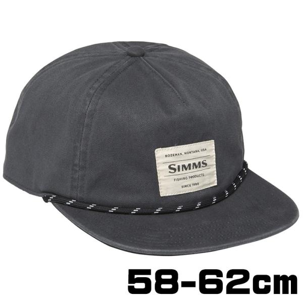 SIMMS シムス キャップ メンズ ロープ グレー ブラック 大きいサイズ 深め コットン おしゃ...