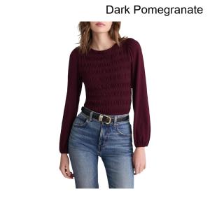 (取寄) メイドウェル スモックボートネックトップ madewell Smocked Boatneck Top