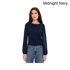(取寄) メイドウェル スモックボートネックトップ madewell Smocked Boatneck Top