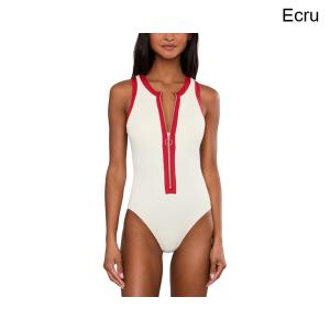 (取寄) シーフォリー バンドウェーブジップフロントワンピース seafolly Bandwave Zip Front One-Piece
