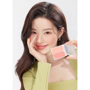 B級品 2aN デュアルチーク【＃3 COCO CORAL ココ コーラル 】アプリコットカラー ピ...