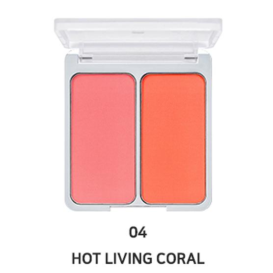 B級品 2aN デュアルチーク【＃4 HOT LIVING CORAL ホットリビングコーラル 】イ...