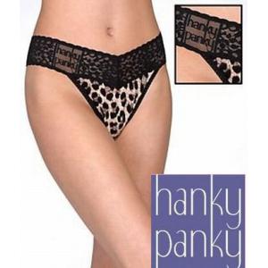 Hanky Panky ハンキーパンキー ローライズタンガ レース インポート ヒョウ柄 レオパード ショーツ パンティ｜jeunsse