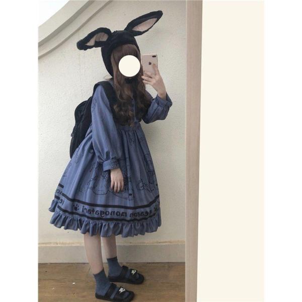 宮殿風ファッション コスプレゴスロリ ロリータ服 長袖 膝丈 lolita 姫系衣装 可愛い 女性 ...