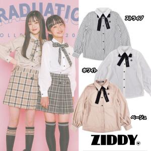 ZIDDY ジディー/フォーマル リボン パフスリーブ �