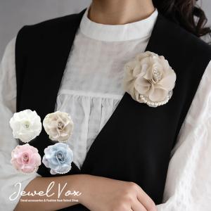 ３粒ストーン ローズ in　パールラインコサージュ 不可