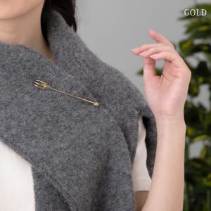 キルトピン ロング 安全ピン シンプル カブト...の詳細画像2