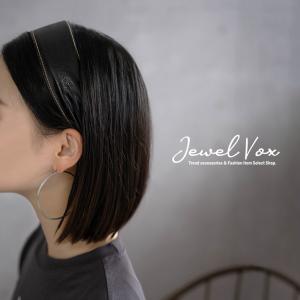 カチューシャ ヘアバンド ヘアアクセサリー レディース ターバン風 レザー調 ステッチ ワイド 幅広 メール便不可｜jewel-vox