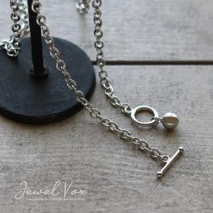 ネックレス ロング レディース 金属アレルギー対応 チェーン マンテル メタル ボール ニッケルフリー シンプル 20代 30代 40代 50代 ブランド 大人