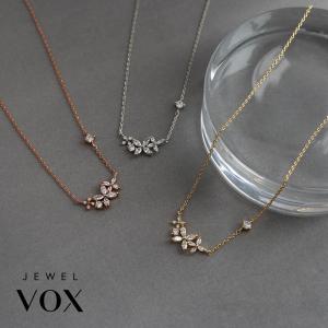 K18　PG ダイヤモンドペンダントネックレス　ダイヤモンド　ピンクゴールド　花 ダイヤモンド ネックレス ダイヤネックレス ダイヤ フラワー 花 k18