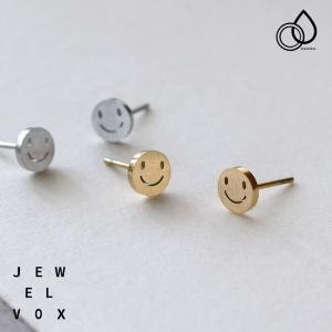 L'ange（ランジュ） ピアス スマイル ニコちゃん 16KGP ゴールドフック