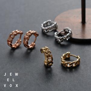 フープピアス レディース 金属アレルギー対応 小さい 小ぶり ワンタッチ チェーン風 ミニ ニッケルフリー 40代 50代 リングピアス