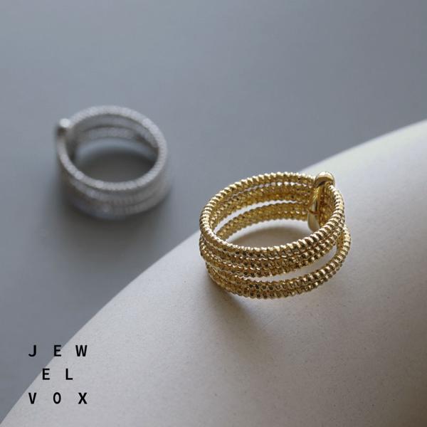 指輪 リング レディース ニッケルフリー 金属アレルギー対応 5連 幅広 太め 重ね付け シンプル ...