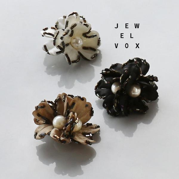 コサージュ ブローチ 小さめ 花 フラワー パール ビーズ 控えめサイズ 結婚式 上品 シンプル お...