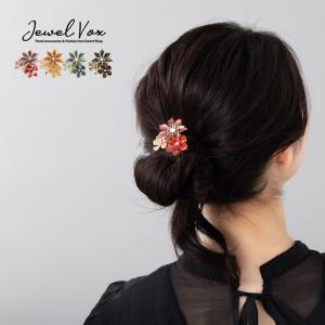 ポニーフック ヘアフック フラワー バイカラー まとめ髪