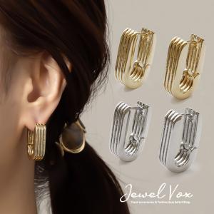 ピアス レディース 金属アレルギー対応 ワンタッチ キャッチレス フープ スクエア ニッケルフリー 可愛い 30代 40代 50代 ブランド F Mkp Jewel Vox ジュエルボックス 通販 Yahoo ショッピング