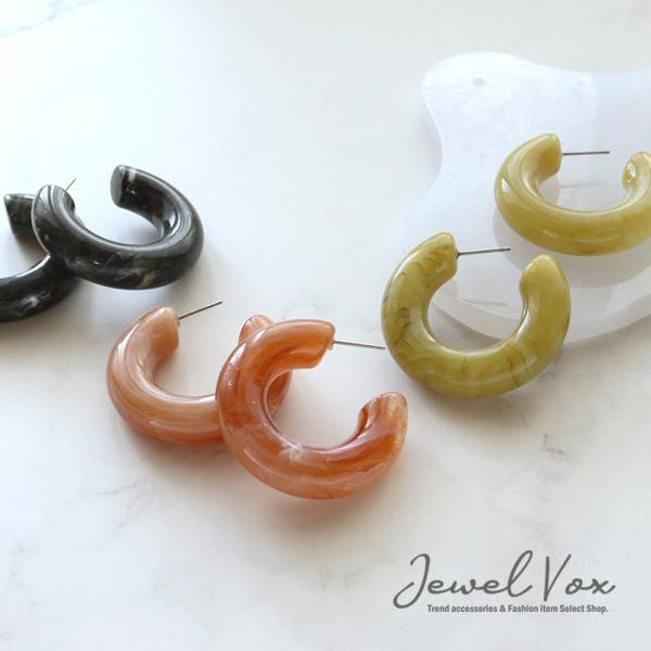 ピアス 金属アレルギー対応 レディース チタンポスト ドロップ ミックスカラー くすみカラー 大ぶり...