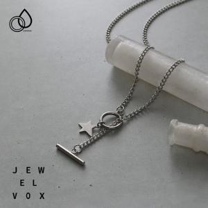 ネックレス サージカルステンレス 金属アレルギー ショート レディース マンテル 星 スター チェーン シルバー シンプル つけっぱなし 女性