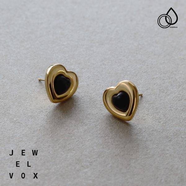 ピアス ステンレス製 金属アレルギー サージカルステンレス レディース アクリル樹脂 ハート モチー...