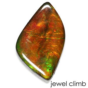 稀少な化石宝石アンモライト・ 【14Kホワイトゴールドペンダントトップ