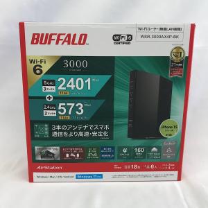 『USED美品』  BUFFALO バッファロー Wi-Fiルーター  WSR-3000AX4P-BK PC周辺機器｜jewellshop