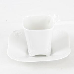 『USED』 Meissen マイセン デミタスカップ&ソーサー 食器 ホワイト｜jewellshop