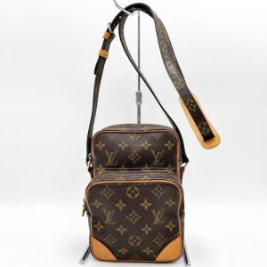 中美品 LOUIS VUITTON ルイ・ヴィトン ベタ無し アマゾン モノグラム ショルダーバッグ 斜めがけ バッグ ブラウン 茶色 PVC レディース M45236 USED｜jewellshop