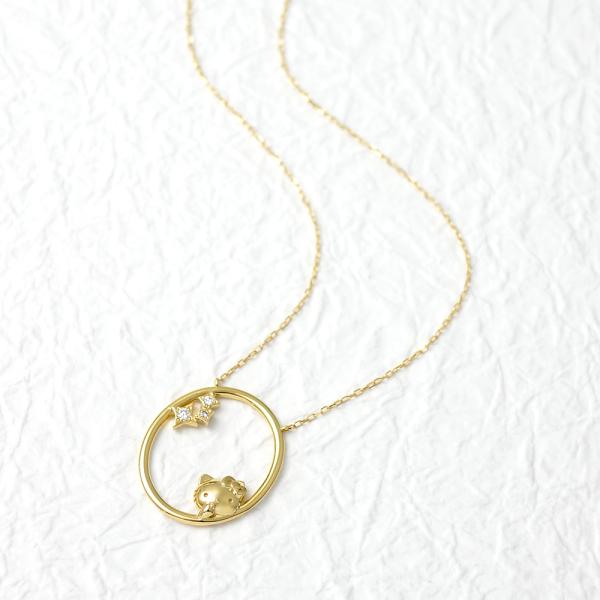 【LF Concept】ハローキティ 18金 オーバル ネックレス ペンダント ジュエリー アクセサ...