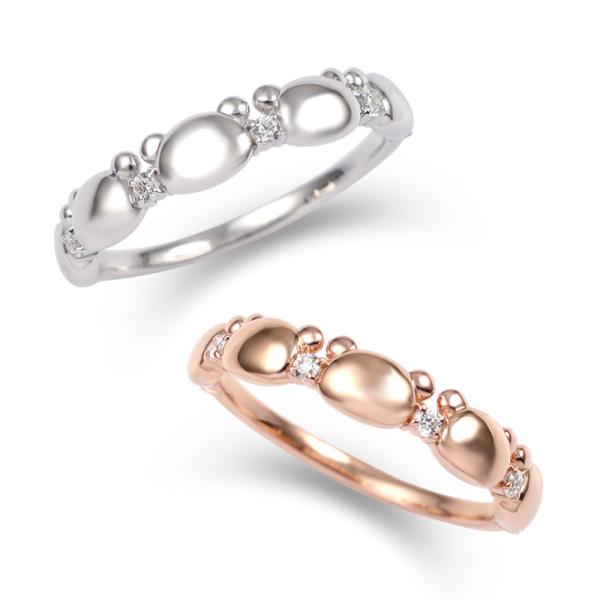 【リラノワ】リラックマ　フェイス シルエット エタニティ リング  レディース ジュエリー ギフト ...