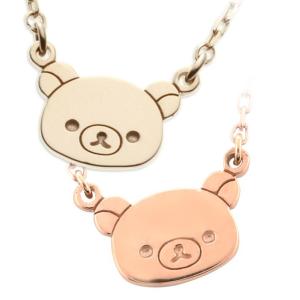 リラックマ グッズ プレゼント 女性 rirakkuma ペンダント ネックレス シンプル フェイスプチ 10金 ギフト ラッピング