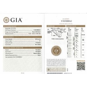 0.5ct FL品質 ダイヤモンド ルース　0.50ct　D　FLAWLESS　VERYGOOD（E...