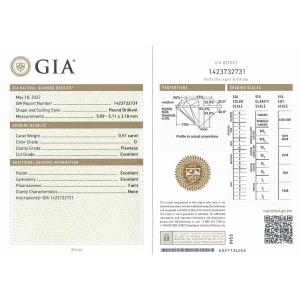 0.5ct FL品質 ダイヤモンド ルース　0.513ct　D　FLAWLESS　3EX　H&amp;C　G...