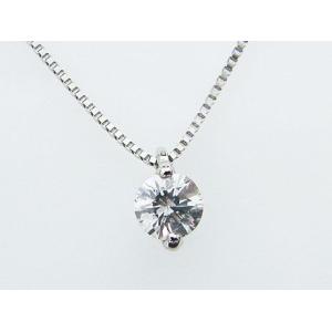 1粒ダイヤ 0.364ct H SI2 FAIR PT製 ダイヤモンド ペンダント 