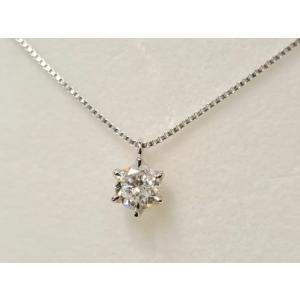 1粒ダイヤ 0.503ct G SI1 GOOD PT製 ダイヤモンド ペンダント 