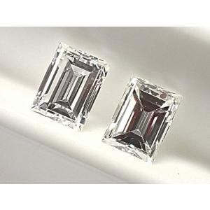 ダイヤモンド ルース　ペア組　0.215ct　D　VS2 ＆ 0.200ct　E　VS2　バゲットカット｜jewelry-converter