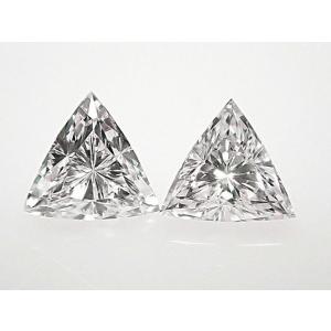 ダイヤモンド ルース　ペア組　0.123ct ＆ 0.118ct　D　VS2　トリリアントカット｜jewelry-converter
