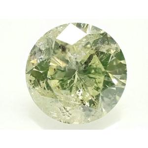 大粒 １ct　グリーンダイヤモンド ルース　1.068ct　FANCY LIGHT YELLOW GREEN　I2｜jewelry-converter