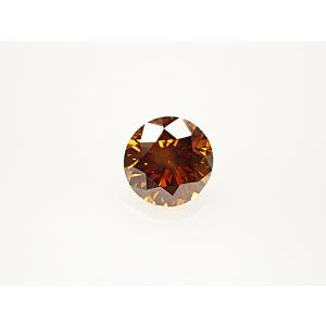 オレンジダイヤモンド ルース　0.137ct　FANCY DEEP BROWNISH YELLOW ORANGE　SI2｜jewelry-converter