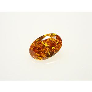 オレンジダイヤモンド ルース　0.132ct　FANCY DEEP YELLOW ORANGE　SI...