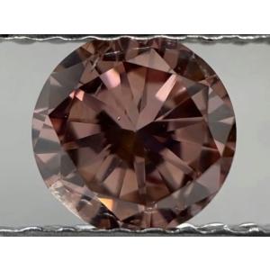 ピンクダイヤモンド ルース　0.495ct　FANCY DEEP ORANGY PINK　SI2