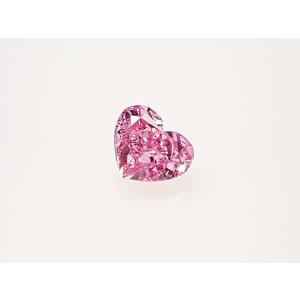 ピンクダイヤモンド ルース　0.102ct　FANCY VIVID PURPLISH PINK　SI...