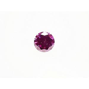ピンクダイヤモンド（TREATED） ルース　0.039ct　FANCY VIVID PURPLE PINK　SI1｜jewelry-converter