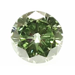 グリーンダイヤモンド（TREATED） ルース　0.571ct　FANCY DEEP YELLOWISH GREEN　SI2｜jewelry-converter