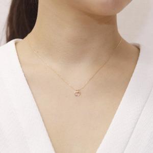 ネックレス K10 PG YG WG ダイヤモ...の詳細画像2