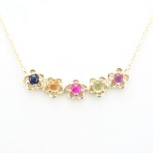 K10 YG マルチカラー ネックレス｜jewelry-figaro