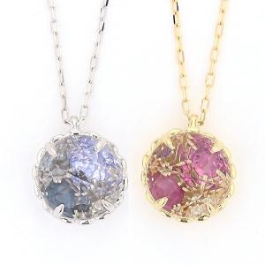 K18 WG/YG 水晶 カラーストーン ネックレス｜jewelry-figaro