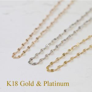 ジュエリーフィガロ プラチナ850/K18 YG/PG ペタルチェーン ネックレス