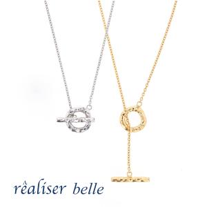 TAKE-UP（テイクアップ） ネックレス K10 Y字キラチェーンバーロング