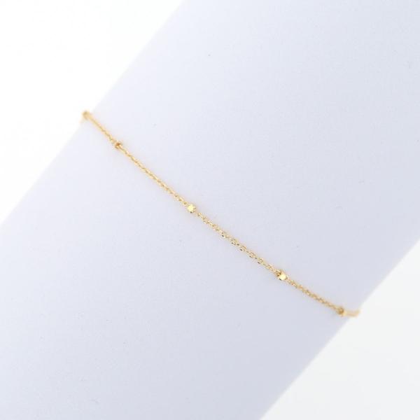 ブレスレット K10 YG グリッターチェーン イエローゴールド 10金 10K 妻 彼女 プレゼン...